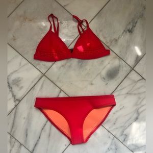 Red Amazon bikini